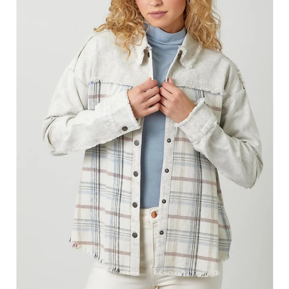 Mystree Plaid Shacket